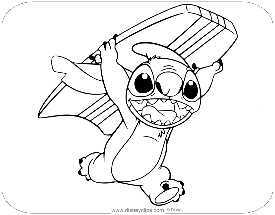 Lilo and Stitch Coloring Pages | Disneyclips.com