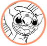 Stitch coloring page