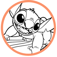 Stitch coloring page