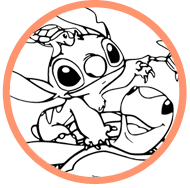 Stitch coloring page