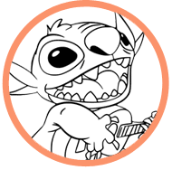 Stitch coloring page