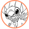 Stitch coloring page