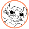Stitch coloring page