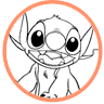 Stitch coloring page
