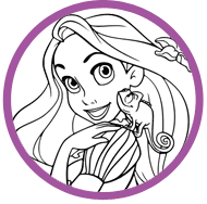 Rapunzel coloring page