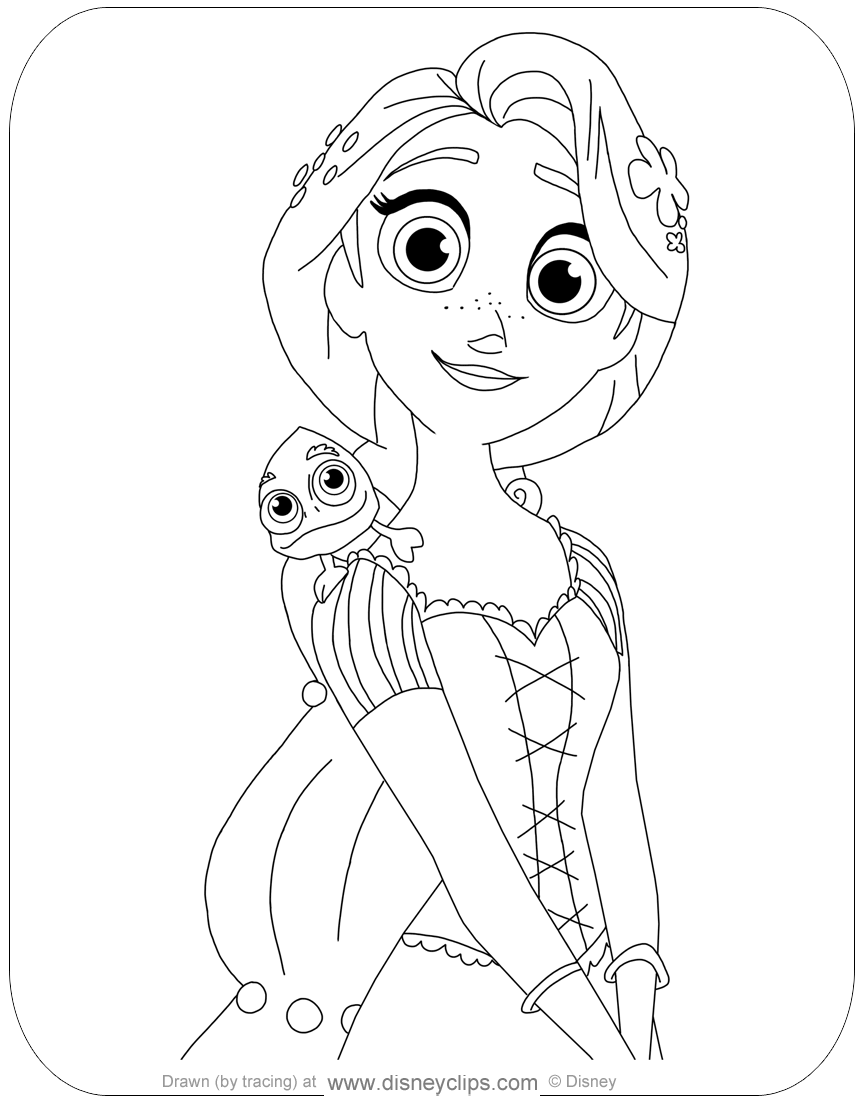 Tangled Printable Coloring Pages