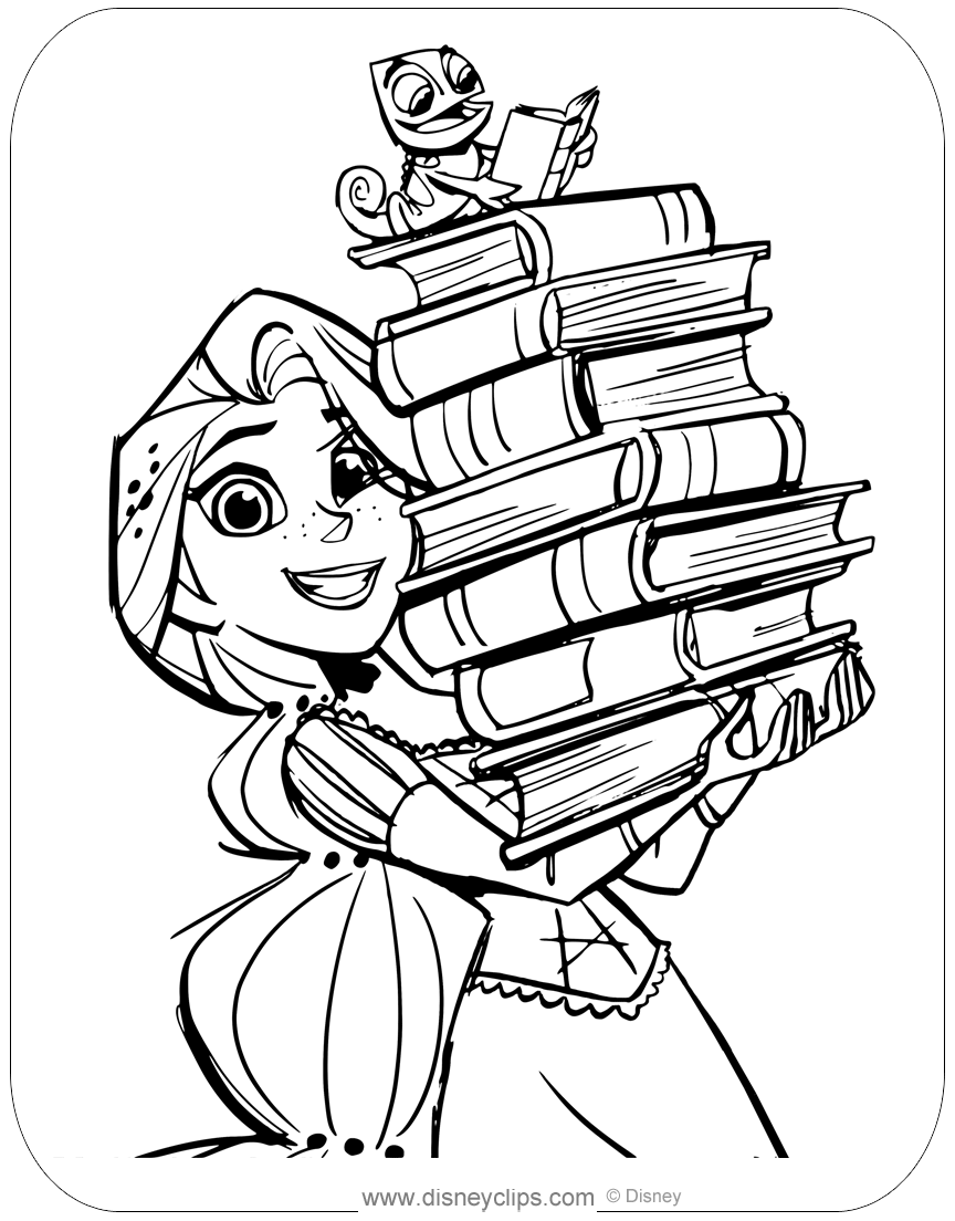 Rapunzel's Tangled Adventure Coloring Pages   Disneyclips.com