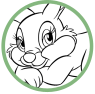 Bambi coloring page