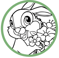 Bambi coloring page