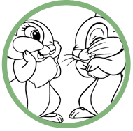 Bambi coloring page