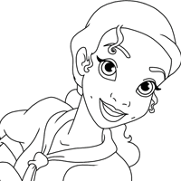 Tiana coloring page