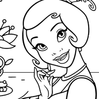 Tiana coloring page