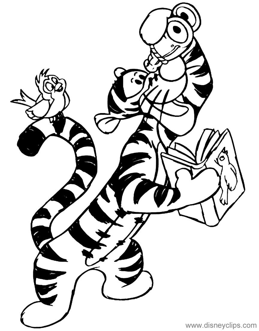 Tigger Coloring Pages (7) | Disneyclips.com