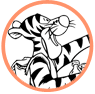 Tigger coloring page