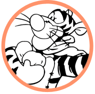 Winnie the Pooh and friends coloring page