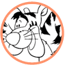 Tigger coloring page