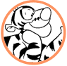 Tigger coloring page