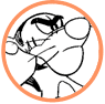Tigger coloring page