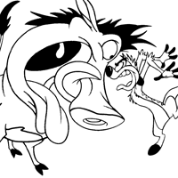 Timon and Pumbaa coloring page