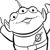 Toy Story Alien coloring page