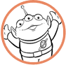 Toy Story Alien coloring page