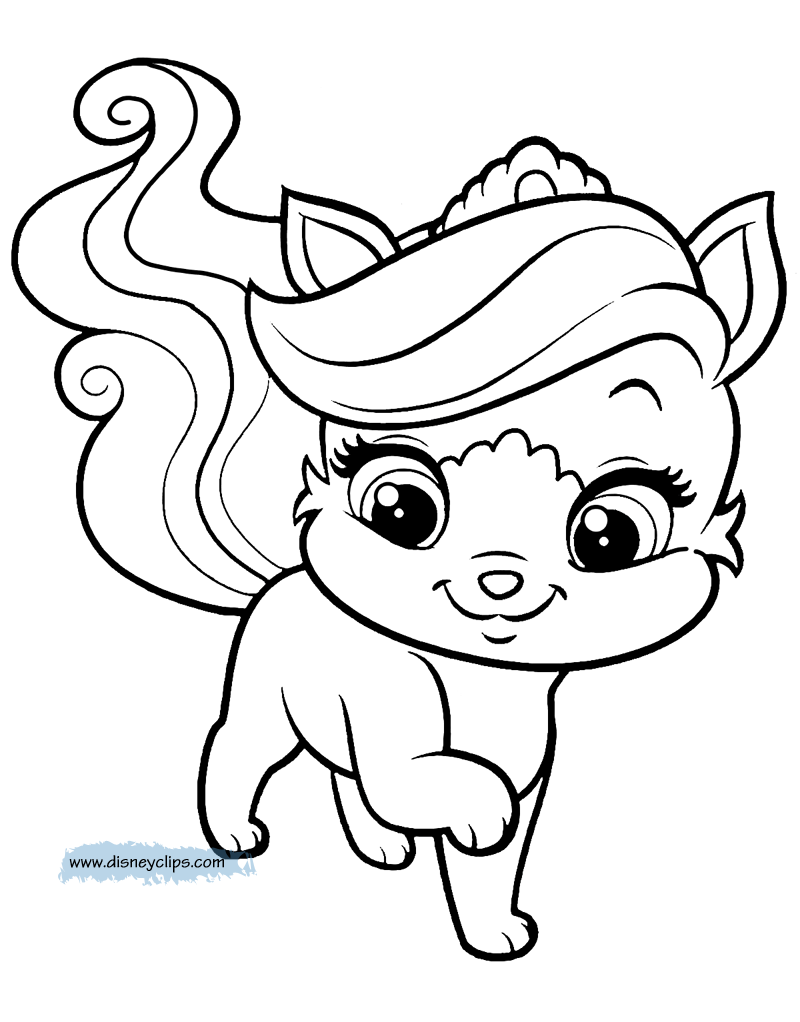 palace pets horses coloring pages - photo #36