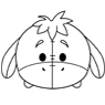 Eeyore Tsum Tsum coloring page