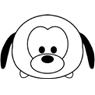 Pluto Tsum Tsum coloring page