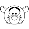 Tigger Tsum Tsum coloring page