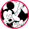 Mickey and Minnie Valentine's Day coloring page