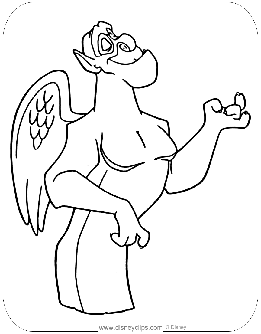 5100 Disney Gargoyles Coloring Pages Images & Pictures In HD