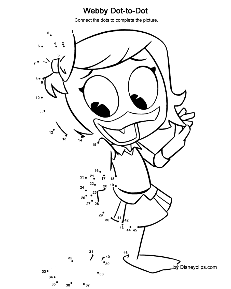 Printable Disney Dot To Dot Coloring Pages Disneyclips Com