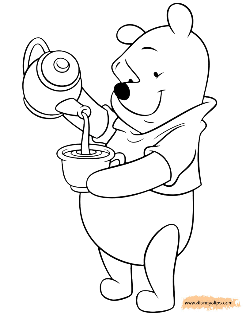 winnie the pooh coloring pages 8  disney's world of wonders