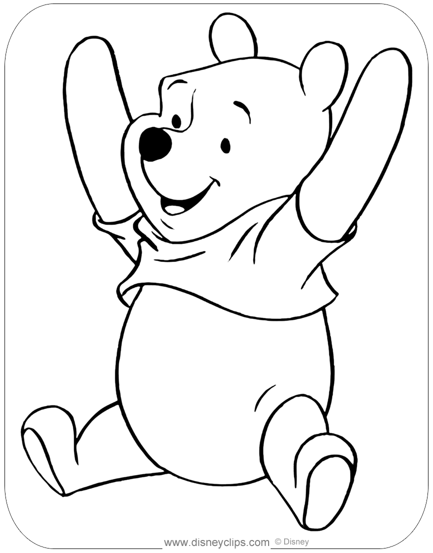 Winnie the Pooh Coloring Pages Disney's World of Wonders