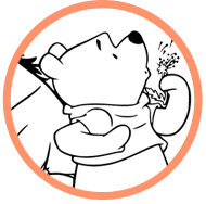 Winnie the Pooh and Eeyore coloring page
