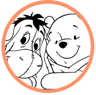 Pooh and Eeyore coloring page