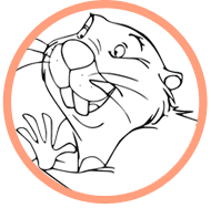 Gopher coloring page