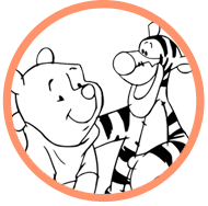 Pooh and Tigger coloring page