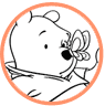 Pooh and Piglet coloring page