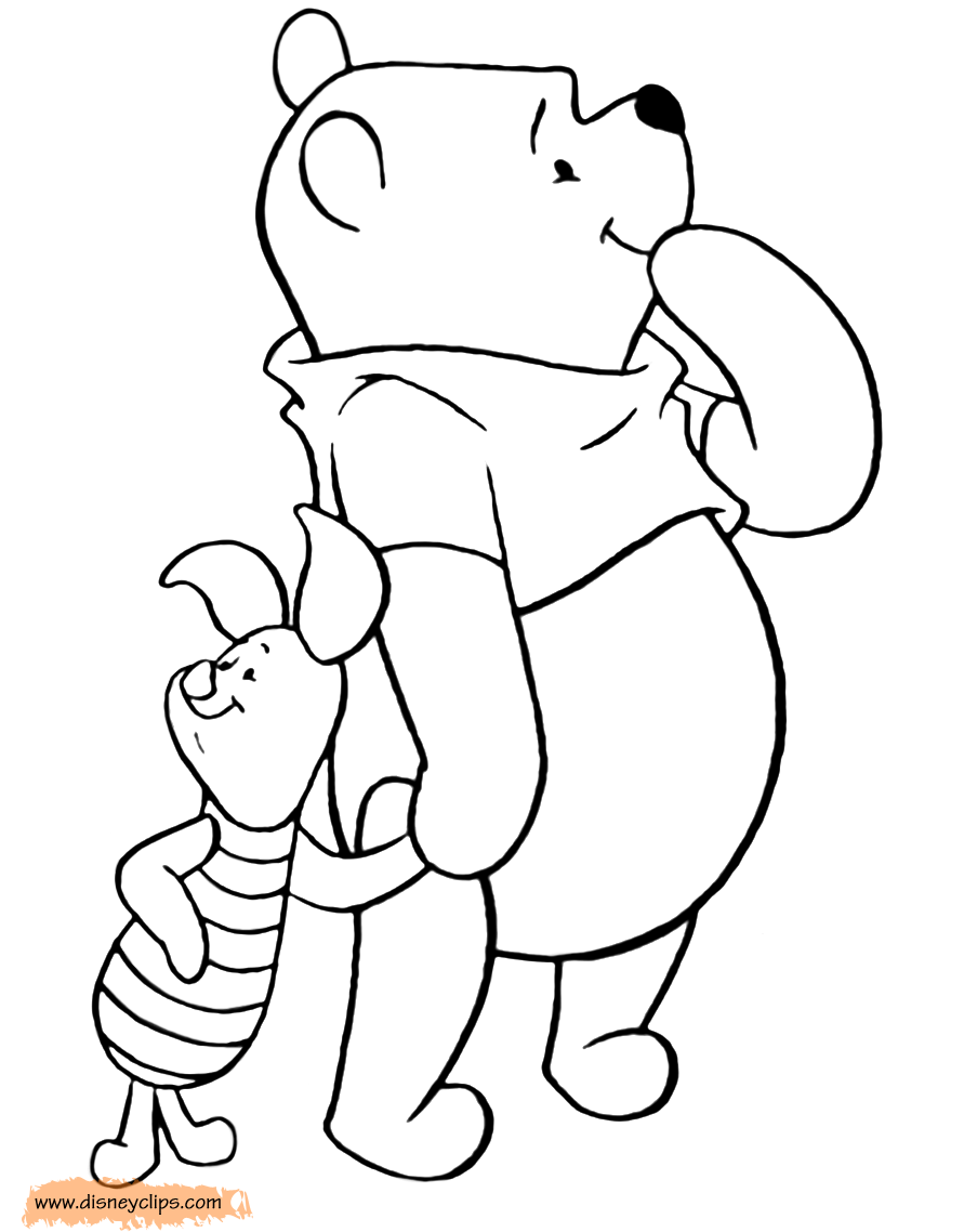 coloring page Pooh Piglet