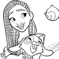 Wish coloring page