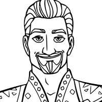 Wish King Magnifico coloring page