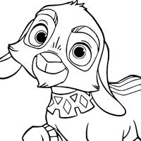 Wish Valentino coloring page