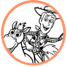 Woody and Bullseye coloring page