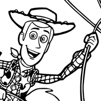 Woody and Bullseye coloring page