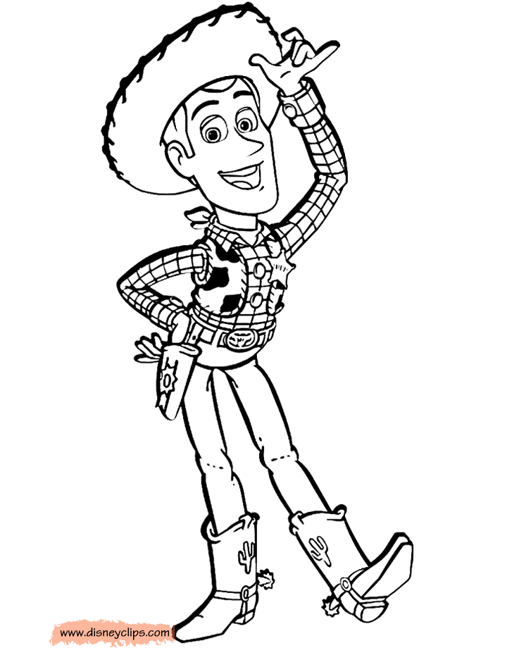 Toy Story Woody Coloring Sheet Coloring Pages