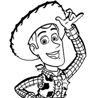 Woody coloring page
