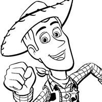 Woody coloring page