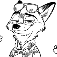 Zootopia 2 coloring page