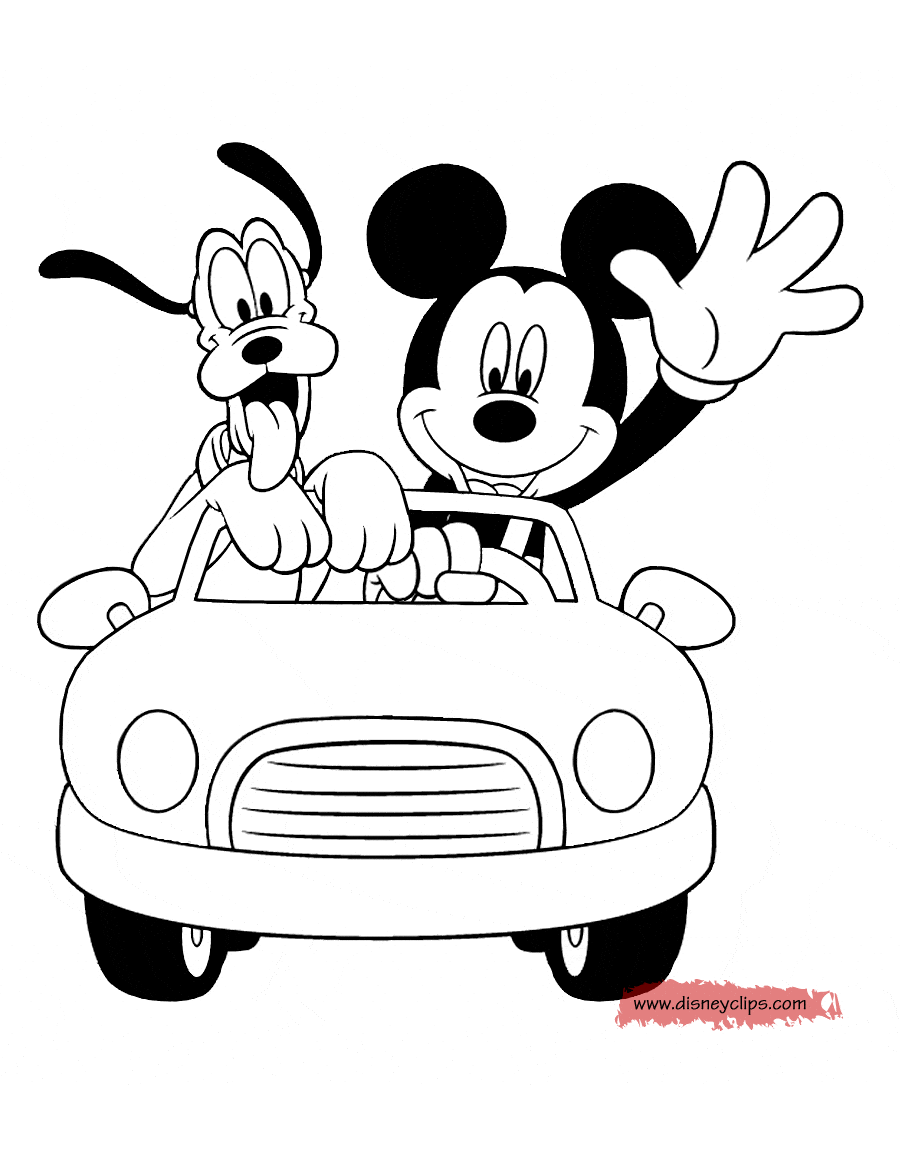 Mickey Mouse Colroing Pages - Mickey Mouse Balloon Coloring Pages
